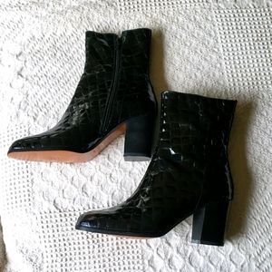 Lew Magram Black Patent Leather Boots